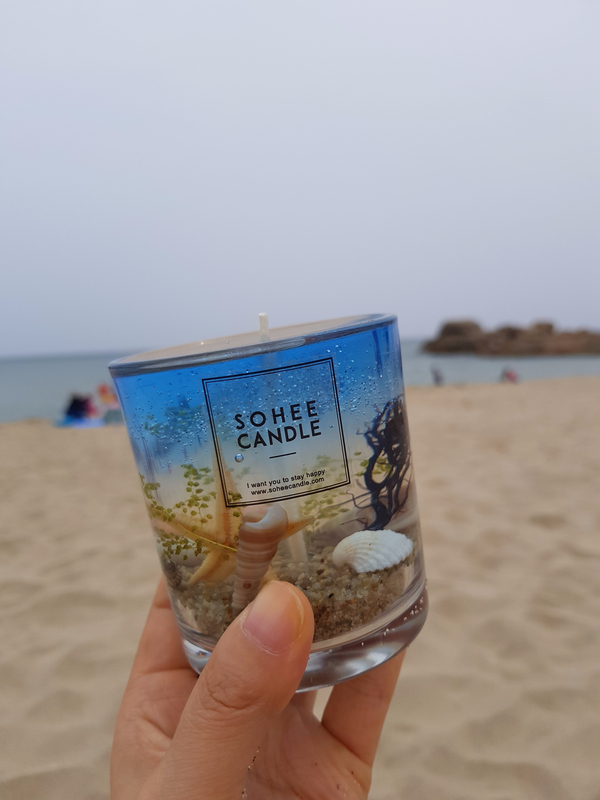 NEW CANDLE Sea Candle Gel Fishing Holder Summer De