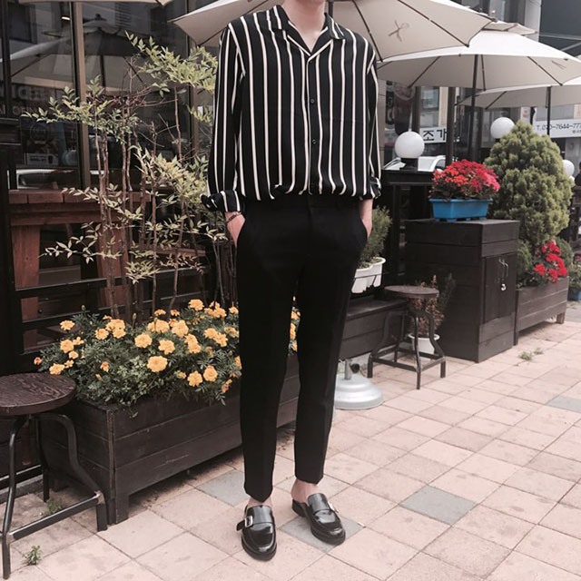 New Men's Dress Shoes Men's high-heeled blou