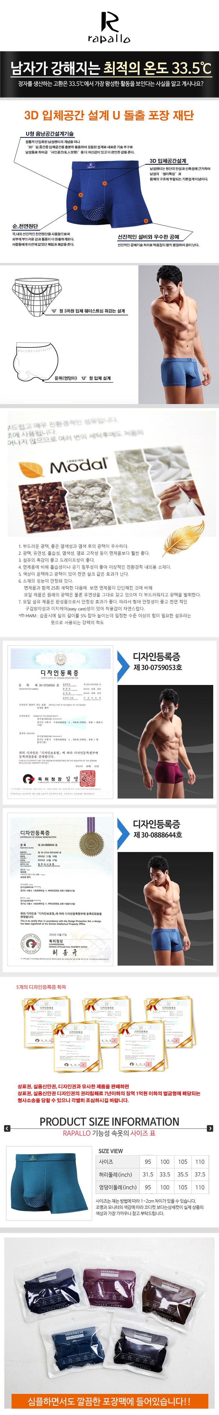 NEW MEN BOXER UNDERWEAR Rafal Stereo 4D automatic 