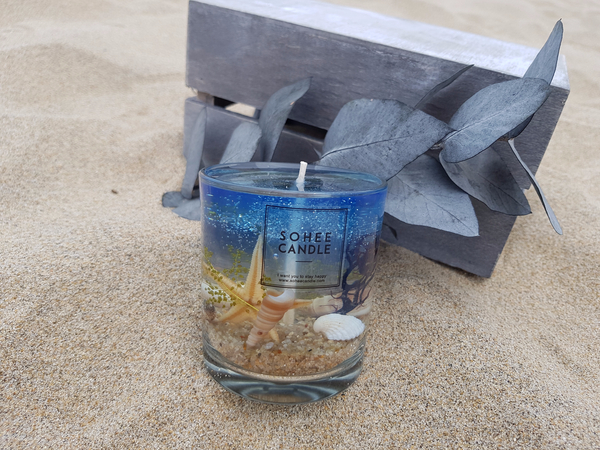 NEW CANDLE Sea Candle Gel Fishing Holder Summer De