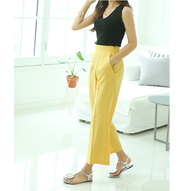 Nominal Style V-Neck Sleeveless T-shirt Women's