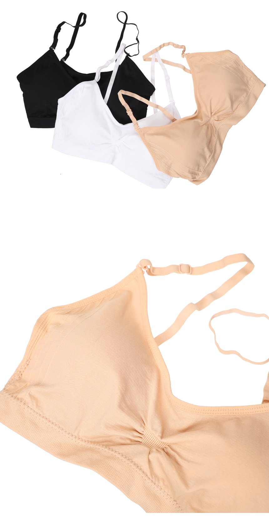 NEW SPORTS BRA Simple strap detachable seamless sp