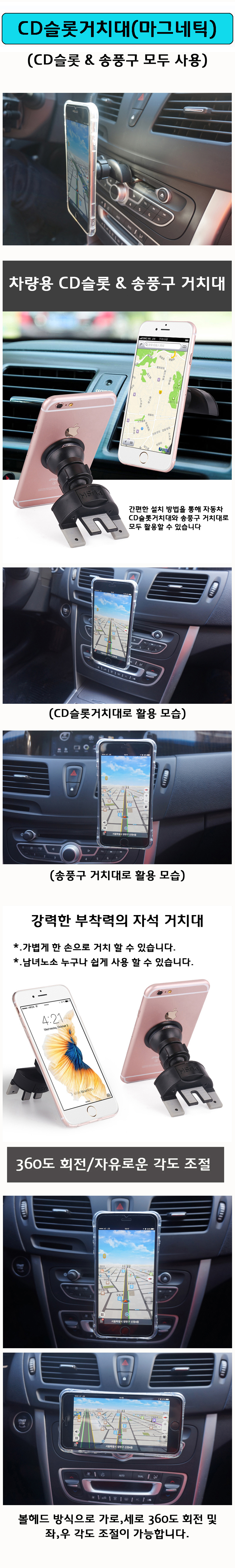 NEW MOBILE PHONE HOLDER Magnetic Cradle -CD Slot &