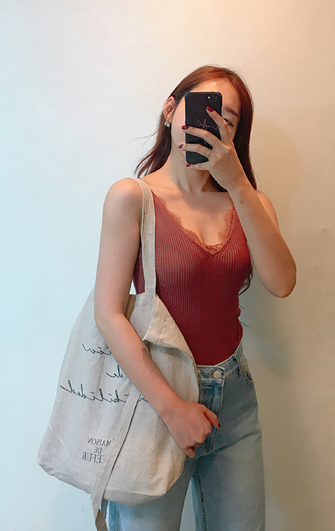 Maison draper linen eco bag 4color light basic cas