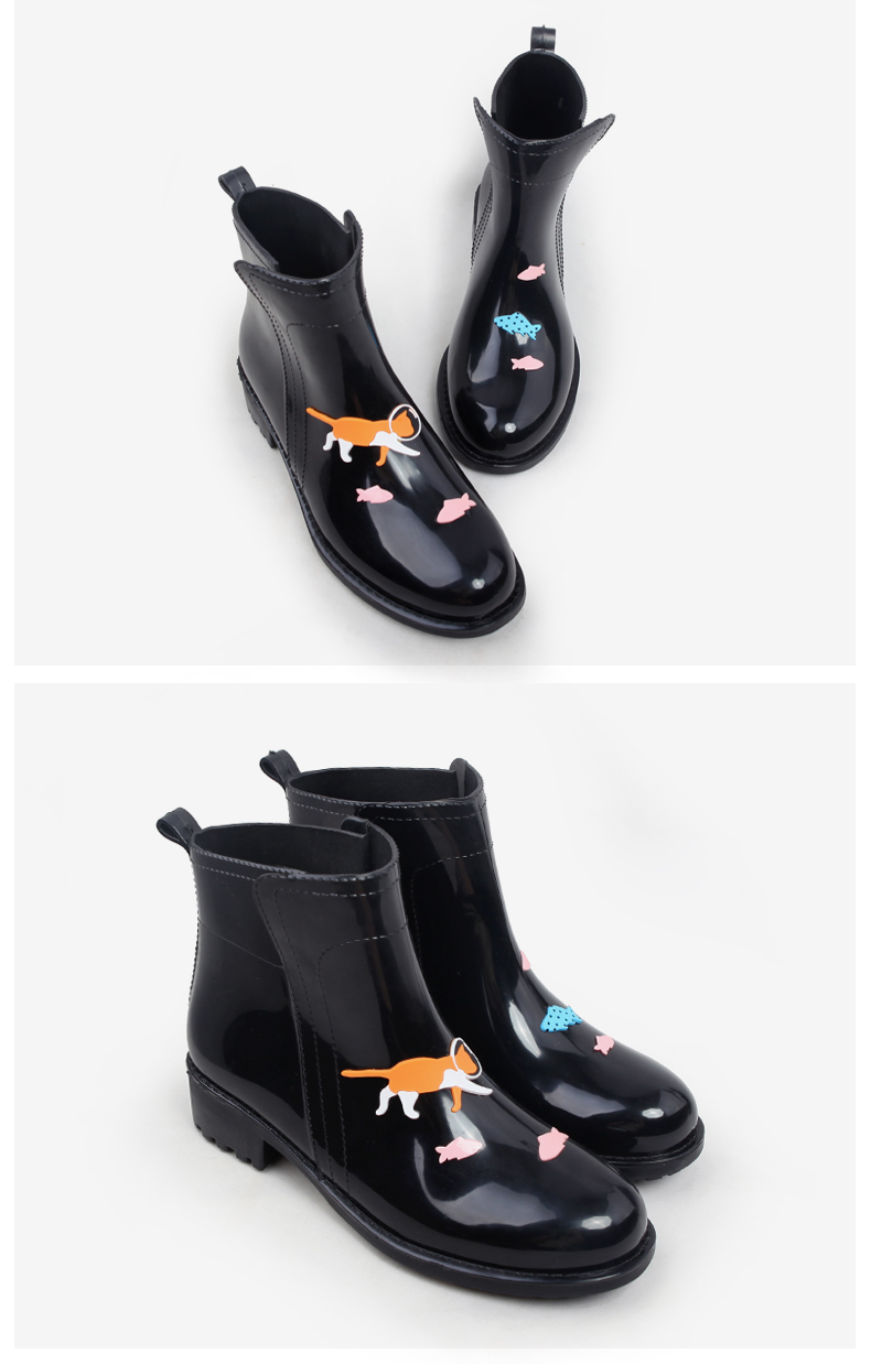 Three types of rain boots Women's boots Childre
