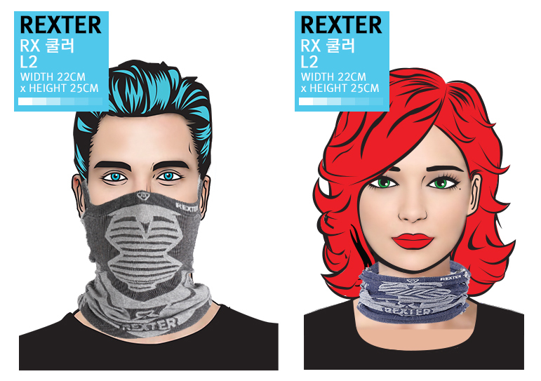 Rexter ultraviolet dust barrier bike mask riding b