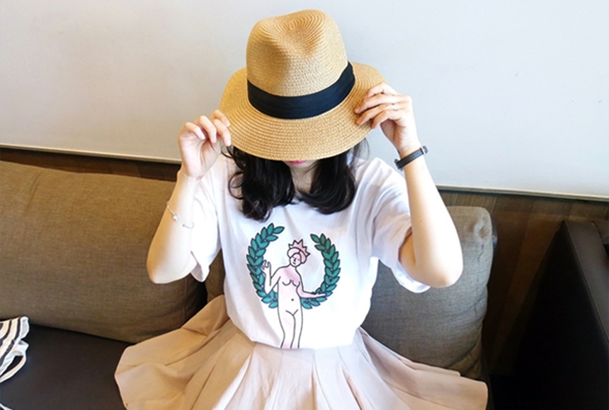 New Women's Hat Unisex Panama Hat Couple Hat Su