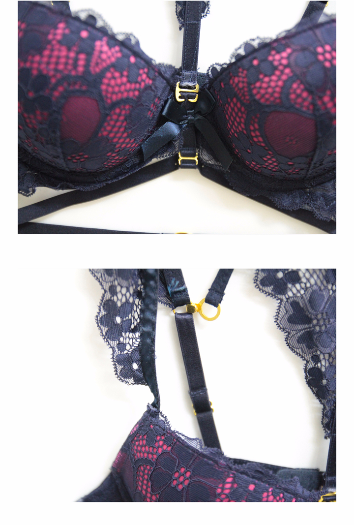 Sexy wedding holter bra panties set One underwear 