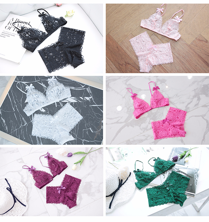 Sheepskin Bra Blooming Garden set Women's under