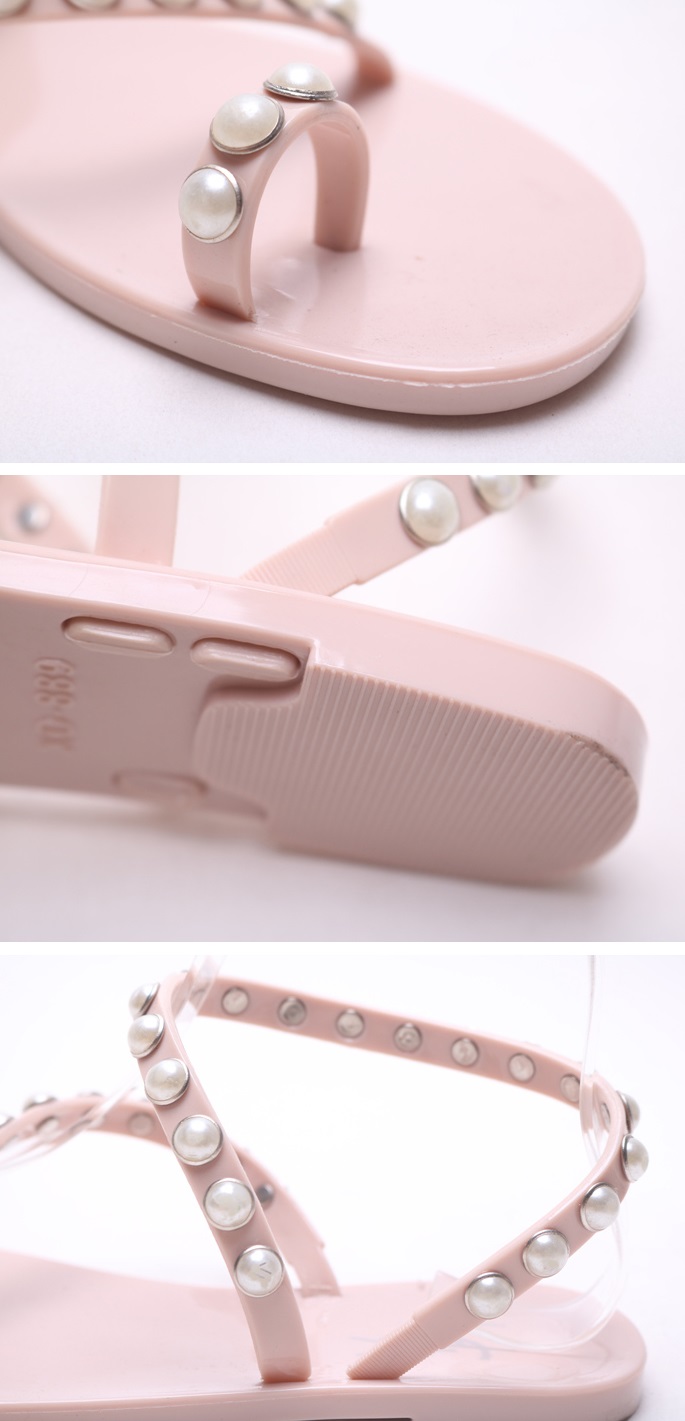 NEW WOMEN JELLY SHOES Nono Market Pearl Shape Jell