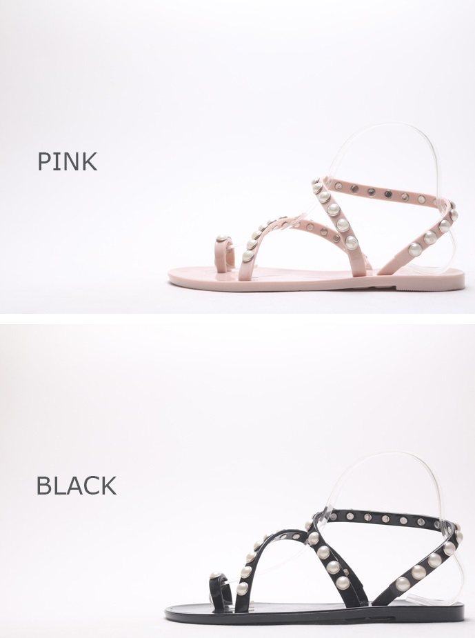 NEW WOMEN JELLY SHOES Nono Market Pearl Shape Jell