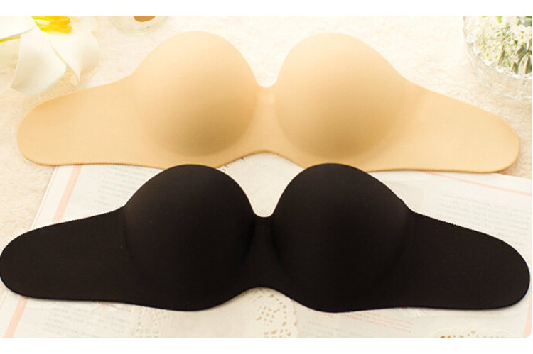 NEW NUBRA Volume up-off shoulder strap-less nude b