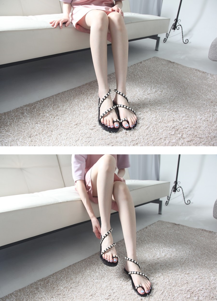 NEW WOMEN JELLY SHOES Nono Market Pearl Shape Jell