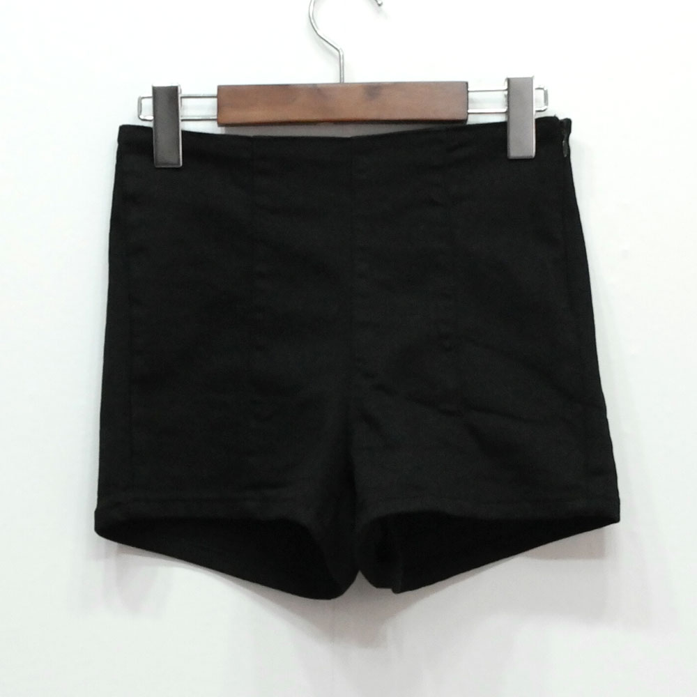 Women Short Pants Ello High Waist Black White Span