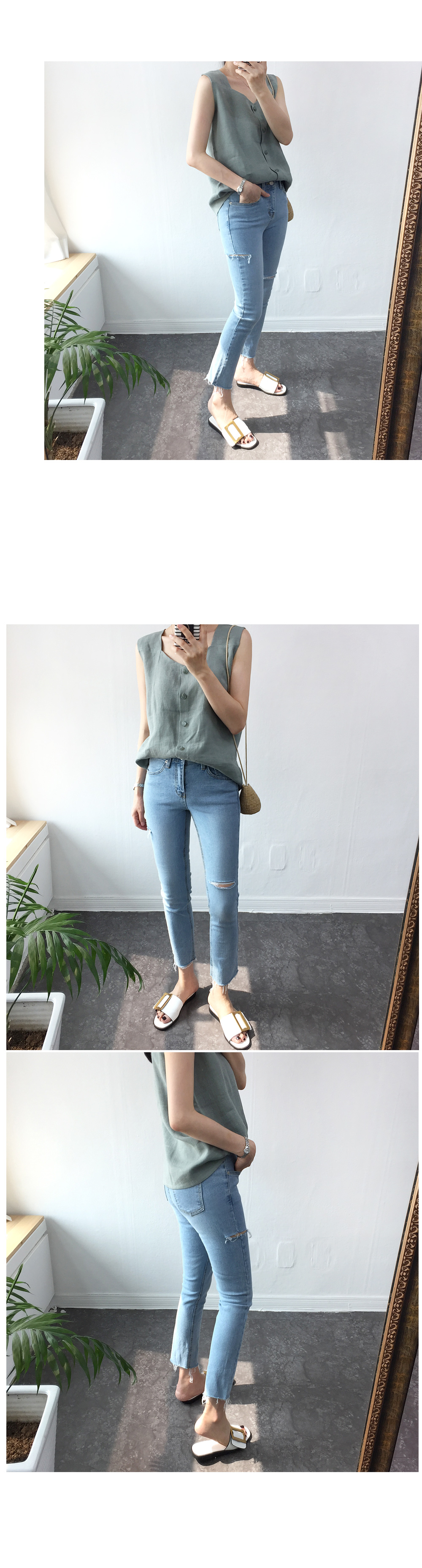 NEW FASHION LADY GIRL Blouse Eva Monte Yv linen na