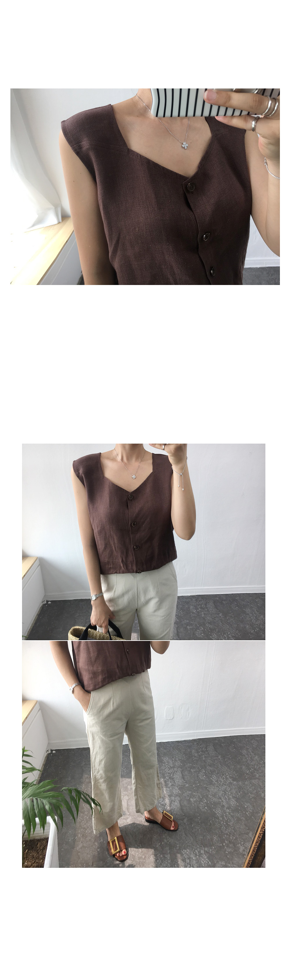 NEW FASHION LADY GIRL Blouse Eva Monte Yv linen na
