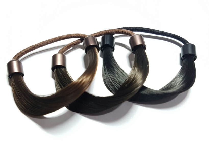 Wigs Hair Chops Ponytail Ribbon Hair Strap Bundle