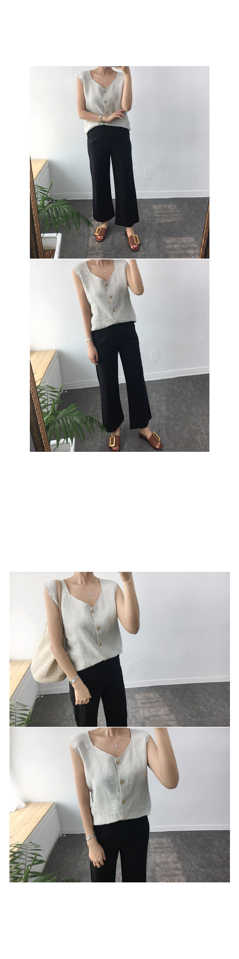 NEW FASHION LADY GIRL Blouse Eva Monte Yv linen na