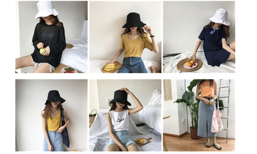 Women Sun Hats Plain Busty Hat Hat Bucket Hat Woma