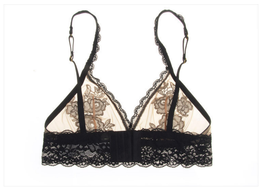 Beige Flower Single Set Bra Set Wedding Underwear 