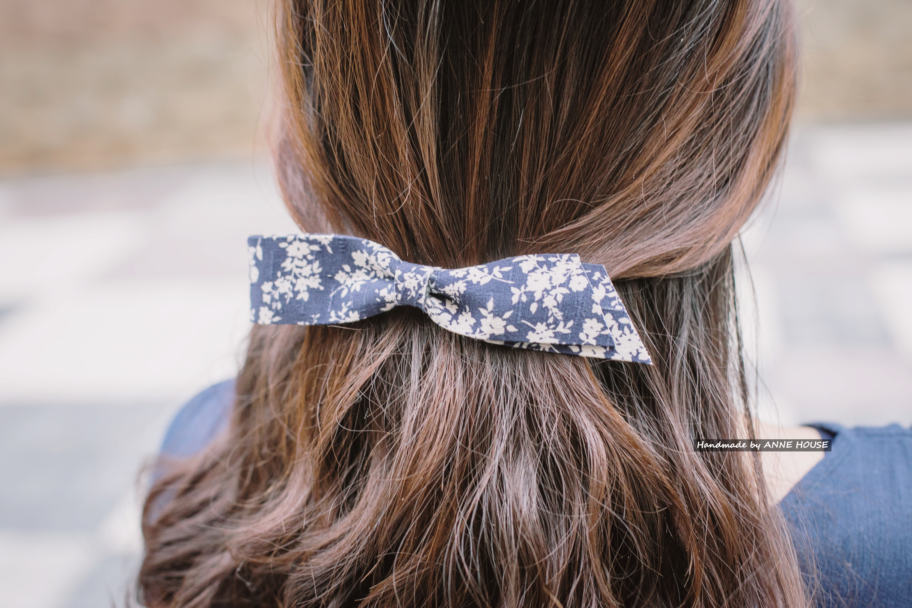 New A442 Simple Ribbon Hairpin Large 12cm hair Rec