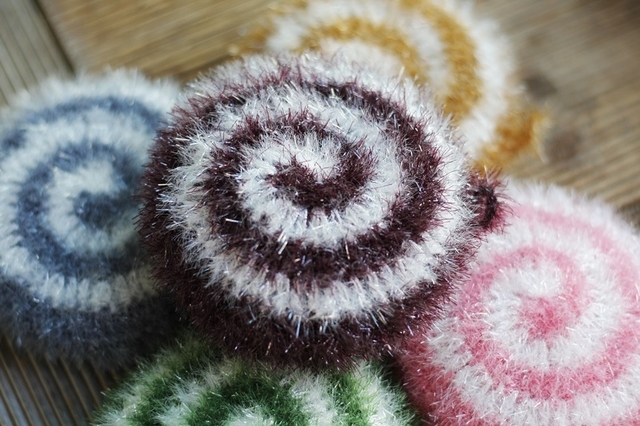 Scrubber Dish Washing Baby Heart Breadcrumbs Set 5