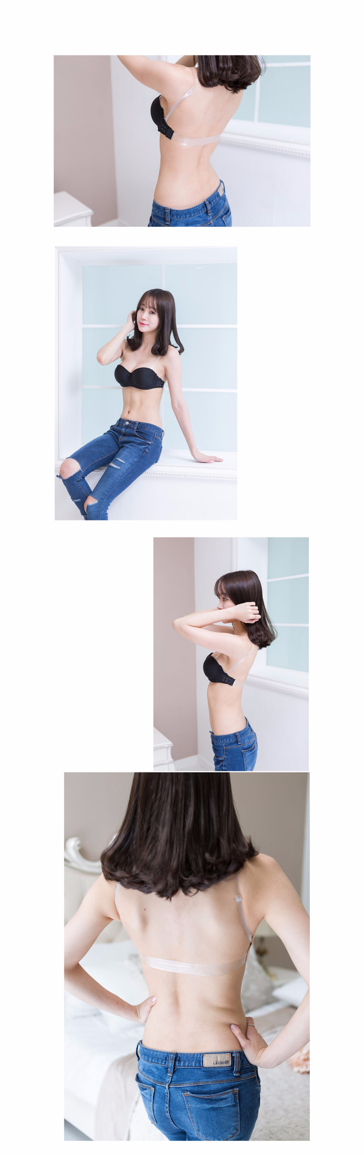 NEW NUBRA Wedding dress Off-shoulder nude bra stra