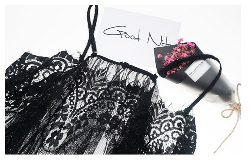 NEW SEXY LINGERIE Off-shoulder lace slip honeymoon