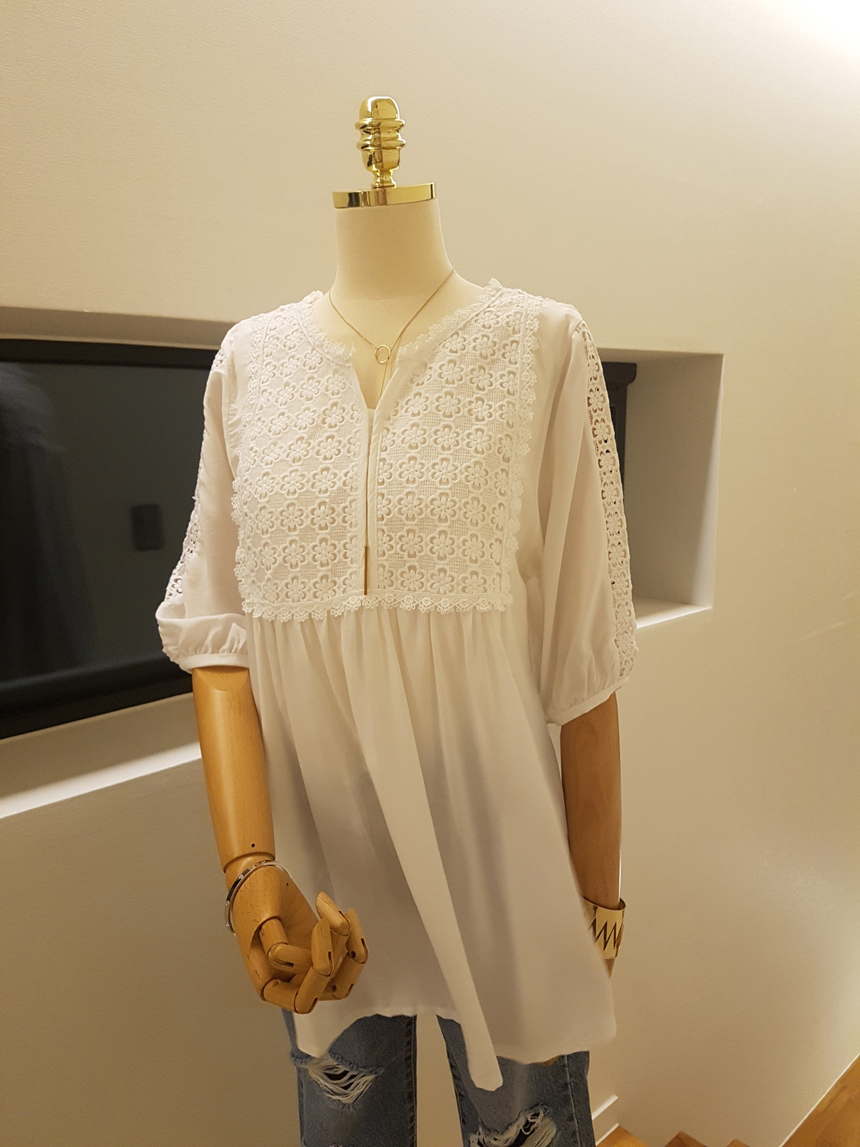 NEW FASHION LADY GIRL Blouse Summer Jane White Pun