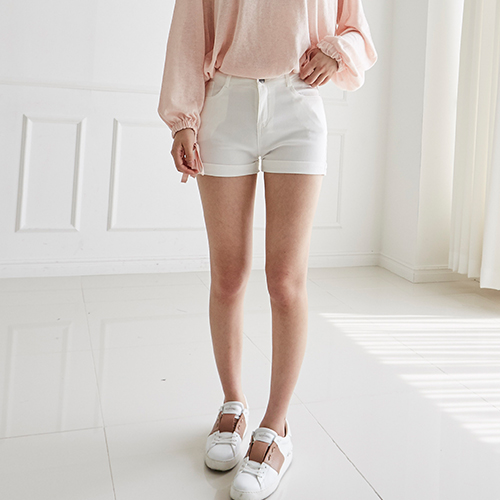 Women Short Pants Summer Span High Waist Shorts Bl
