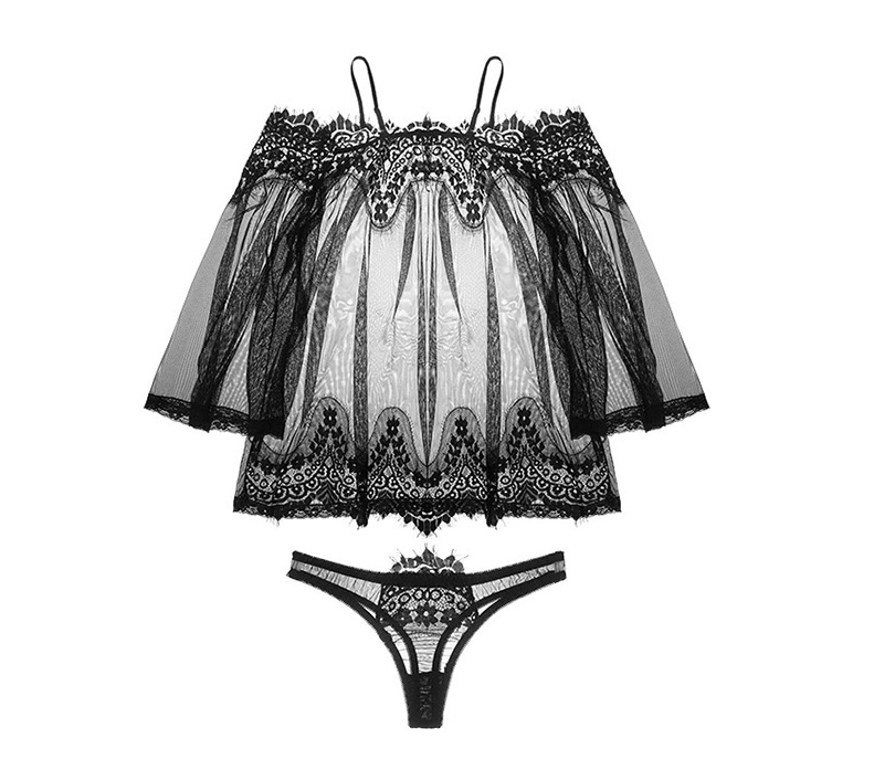 NEW SEXY LINGERIE Off-shoulder lace slip honeymoon