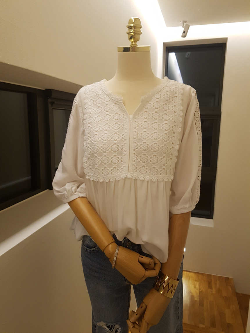 NEW FASHION LADY GIRL Blouse Summer Jane White Pun