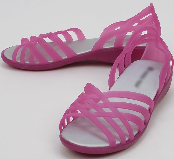 NEW WOMEN JELLY SHOES TOM Cross-line jelly shoes c