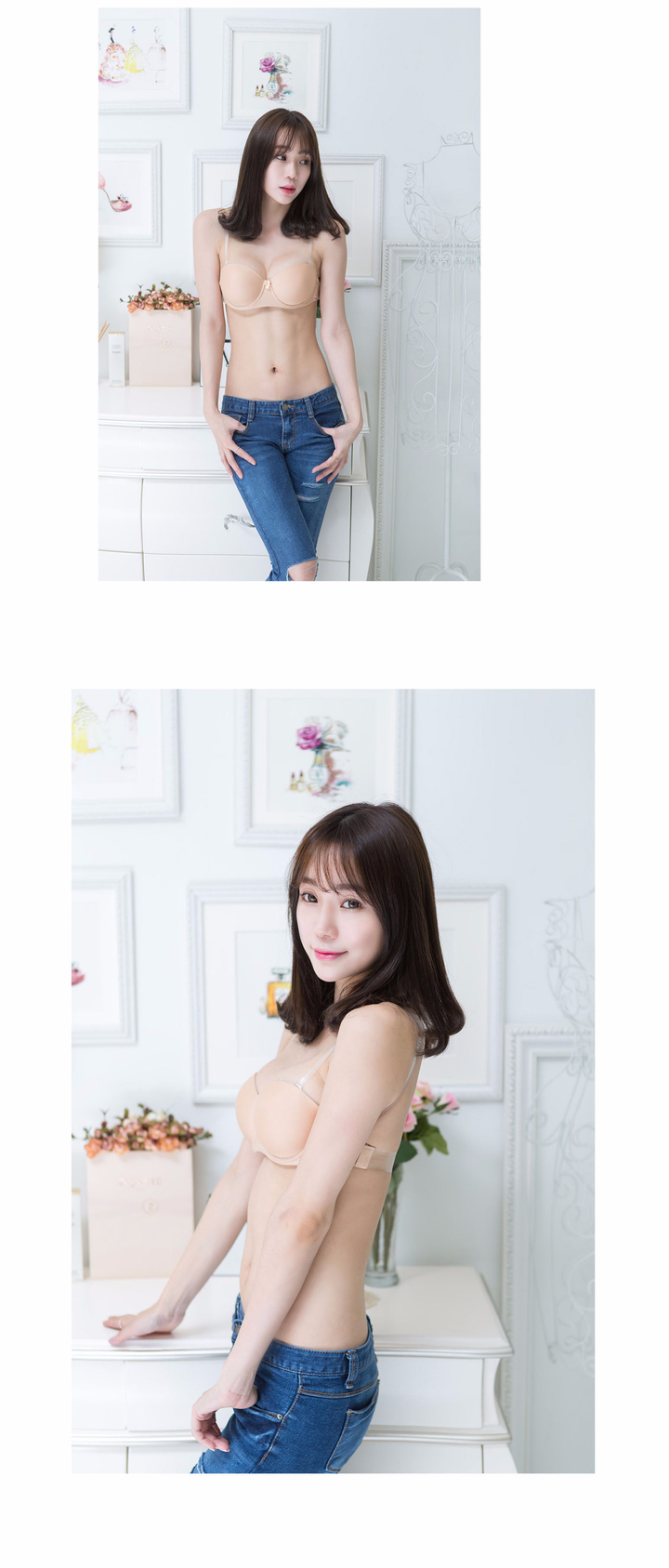 NEW NUBRA Wedding dress Off-shoulder nude bra stra