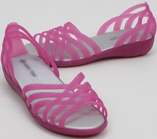 NEW WOMEN JELLY SHOES TOM Cross-line jelly shoes c