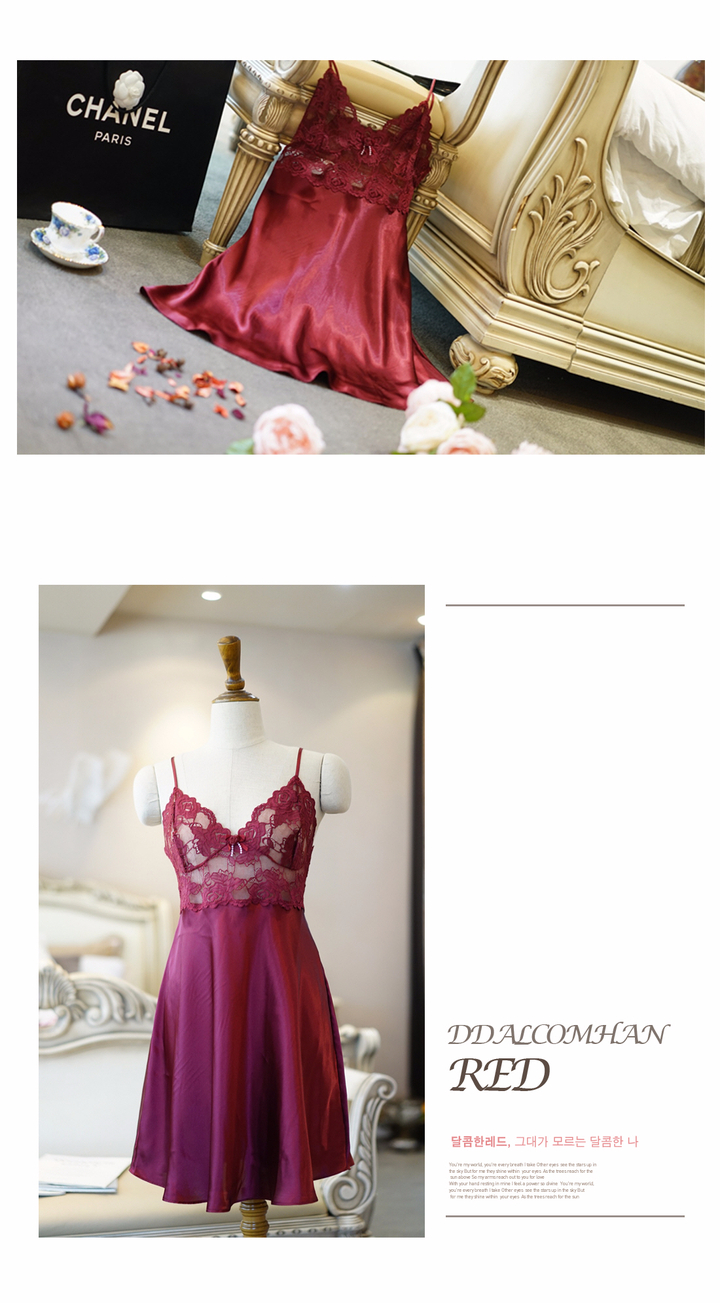 NEW SEXY LINGERIE wedding lingerie silk slip dress