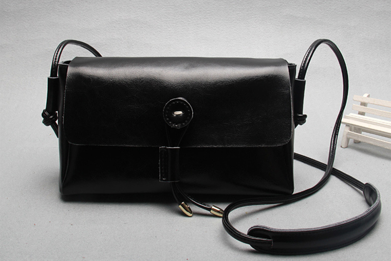 New Natural Cowhide Antique Mini Cross Back Women&