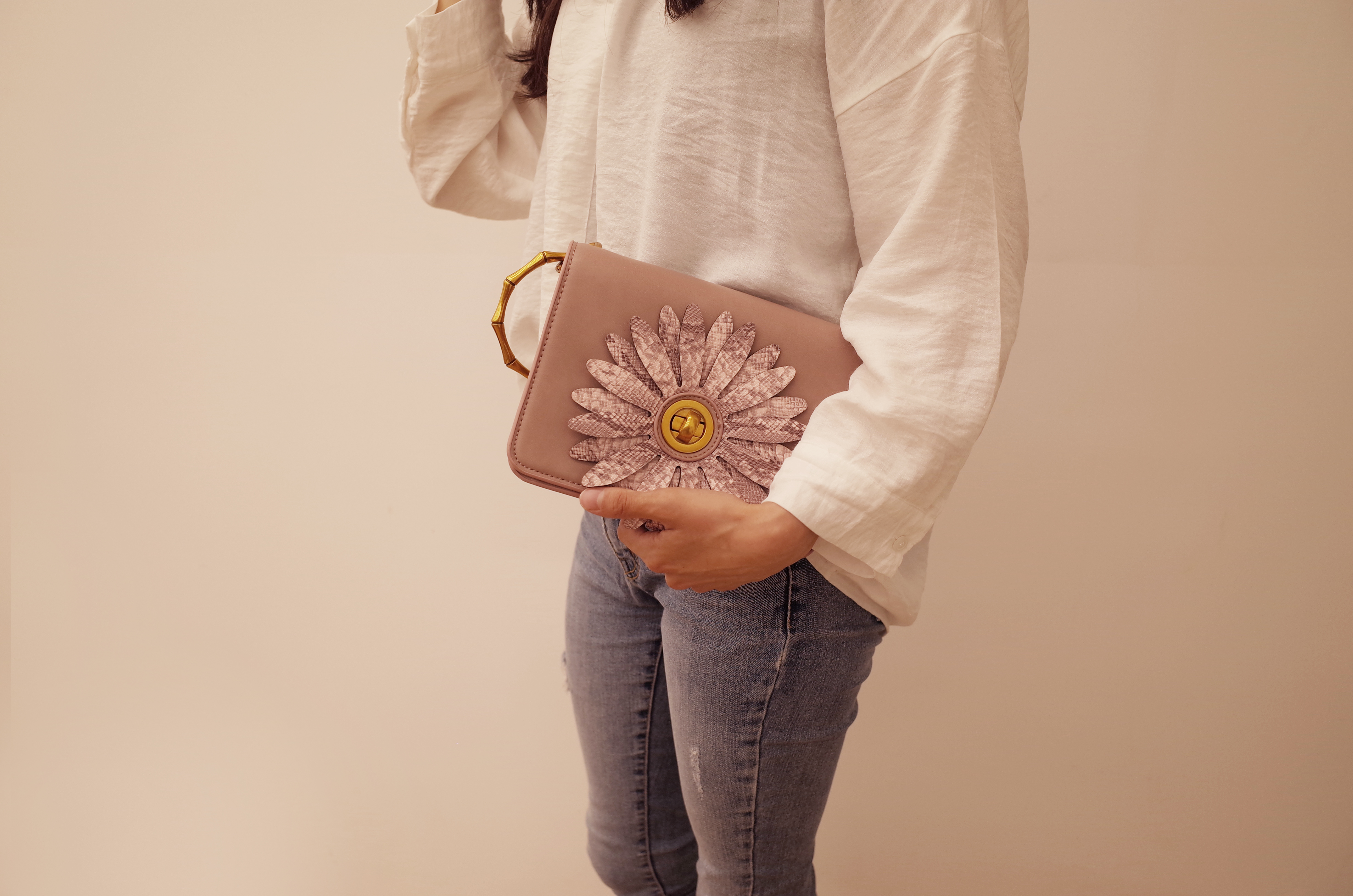 New Square Mini Cross Back Bag 4color Cheerful Viv