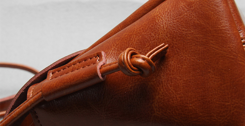 New Natural Cowhide Antique Mini Cross Back Women&
