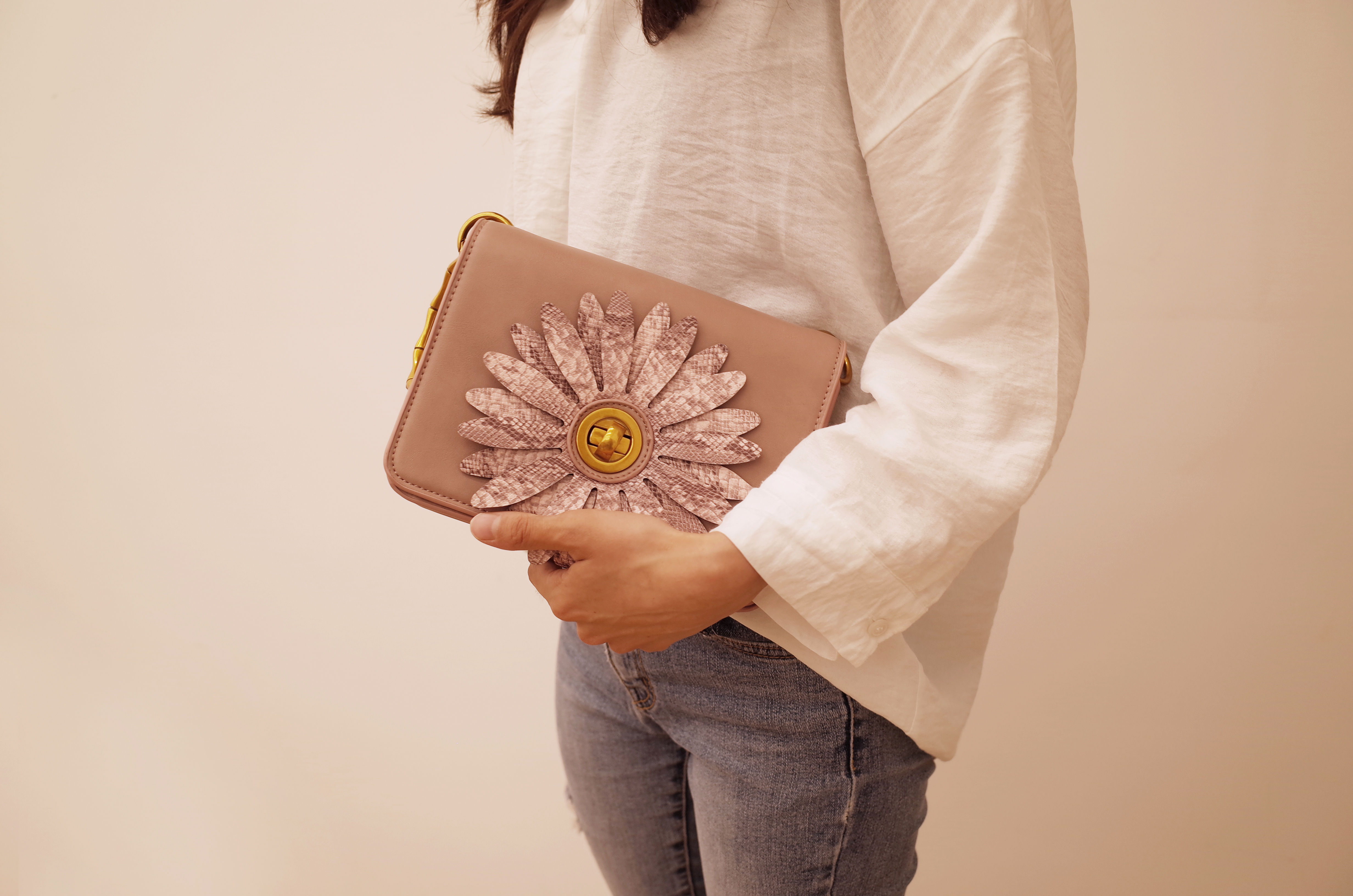 New Square Mini Cross Back Bag 4color Cheerful Viv