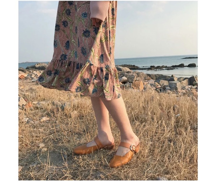 New Real cowhide lady blouse Women casual style Ri