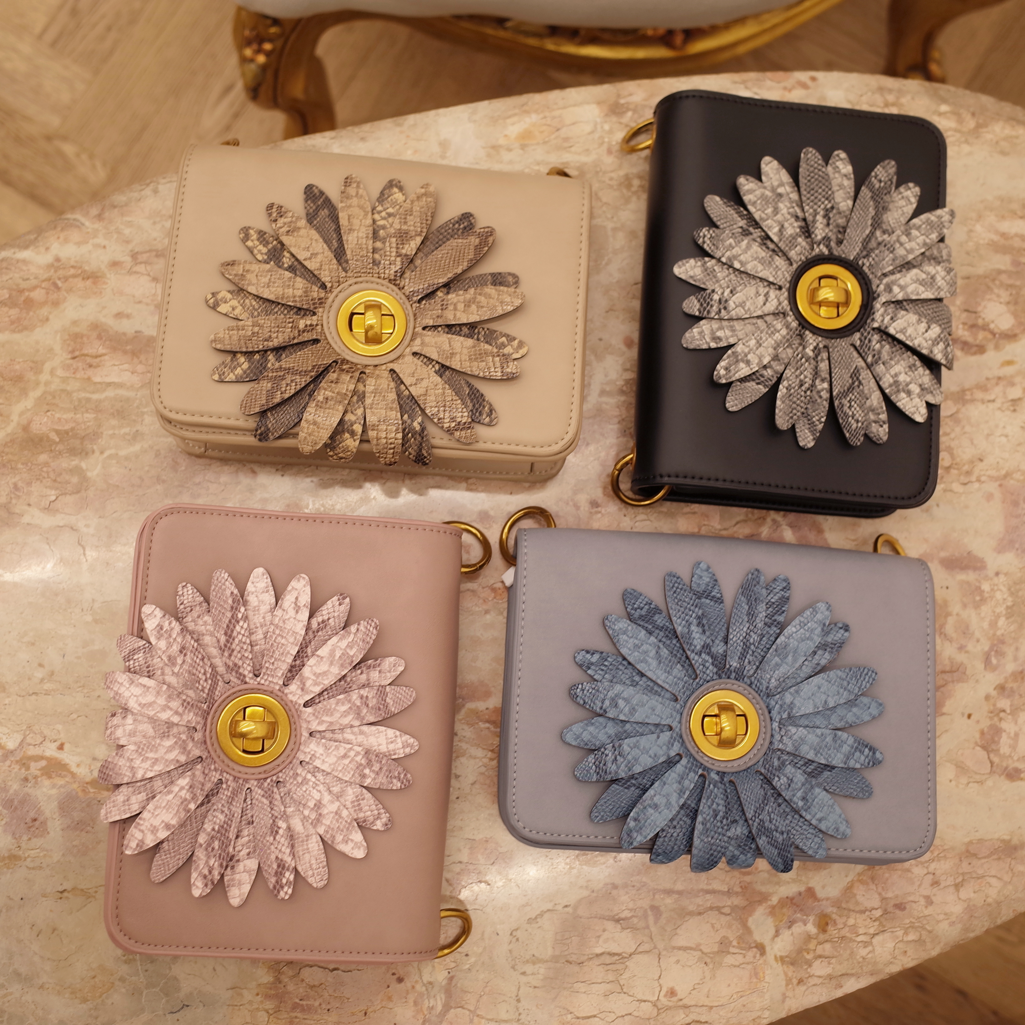 New Square Mini Cross Back Bag 4color Cheerful Viv