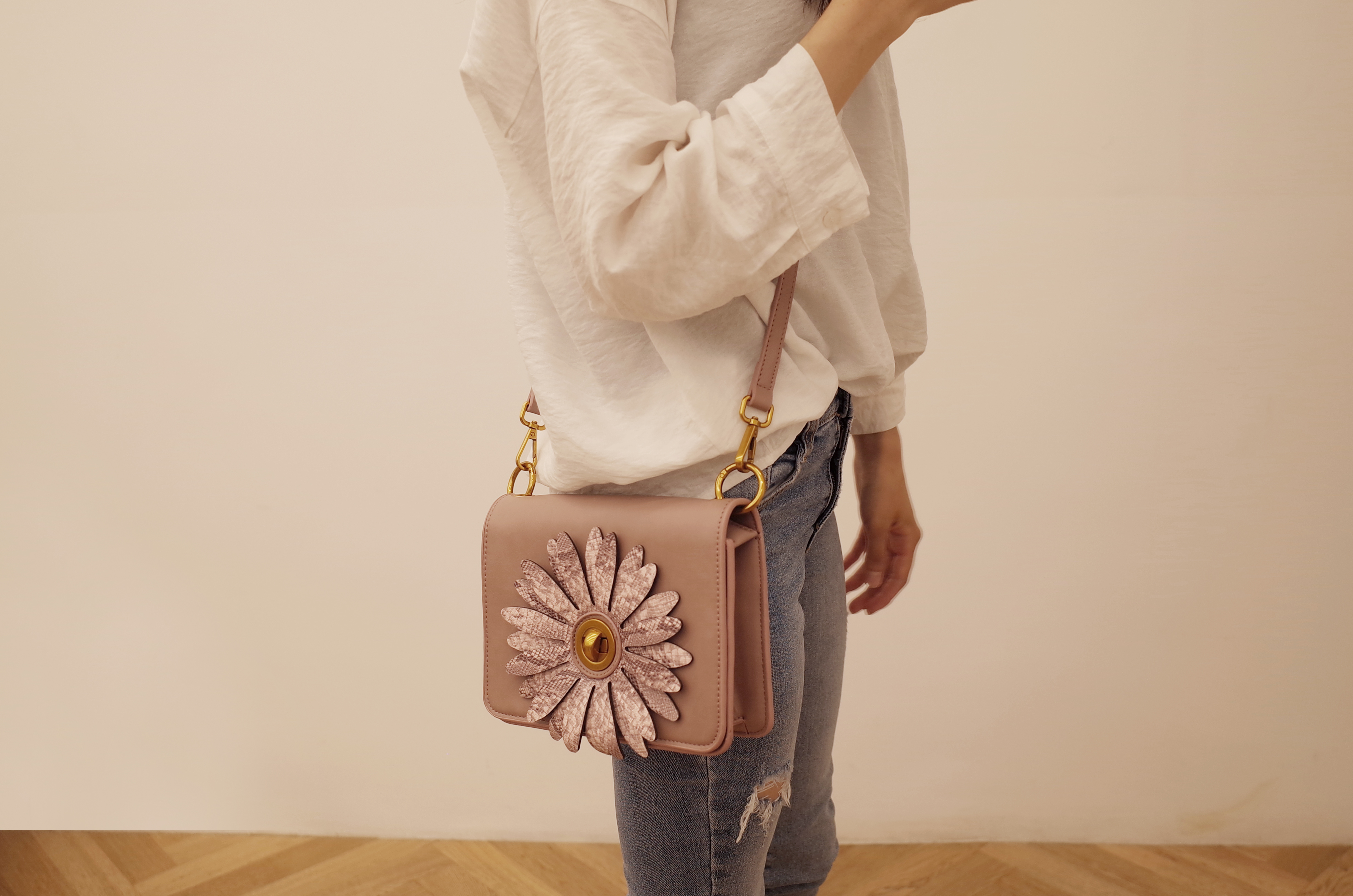 New Square Mini Cross Back Bag 4color Cheerful Viv