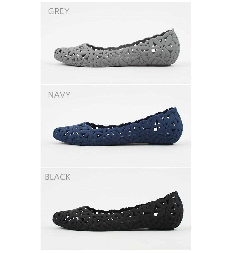 NEW WOMEN JELLY SHOES Punching flat jelly shoes Su