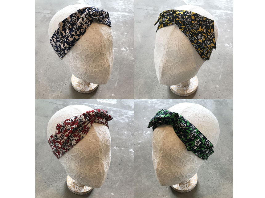 New 42 species Striped wire Bandana Hair band Head
