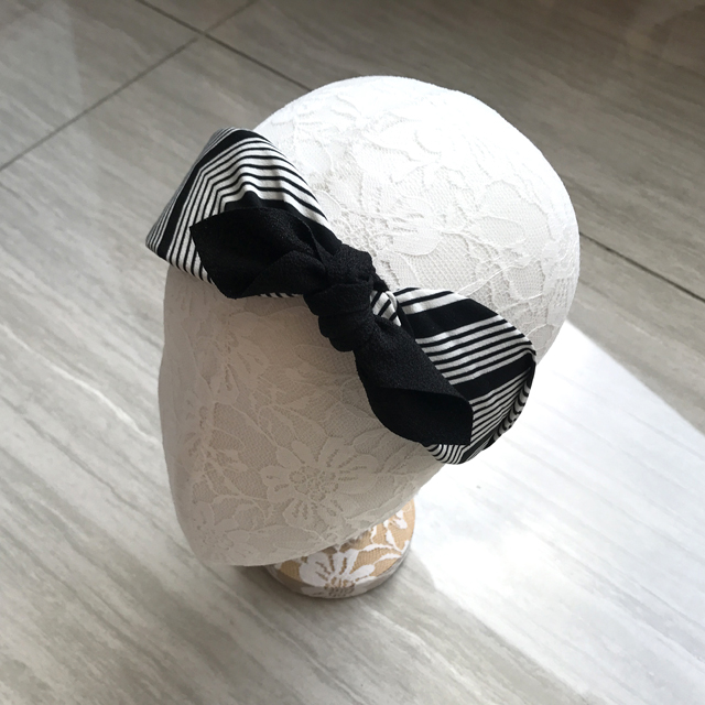 Flower Ribbon Stripe Bandana Hair Band Turban Head