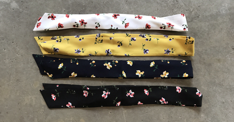 New 42 species Striped wire Bandana Hair band Head