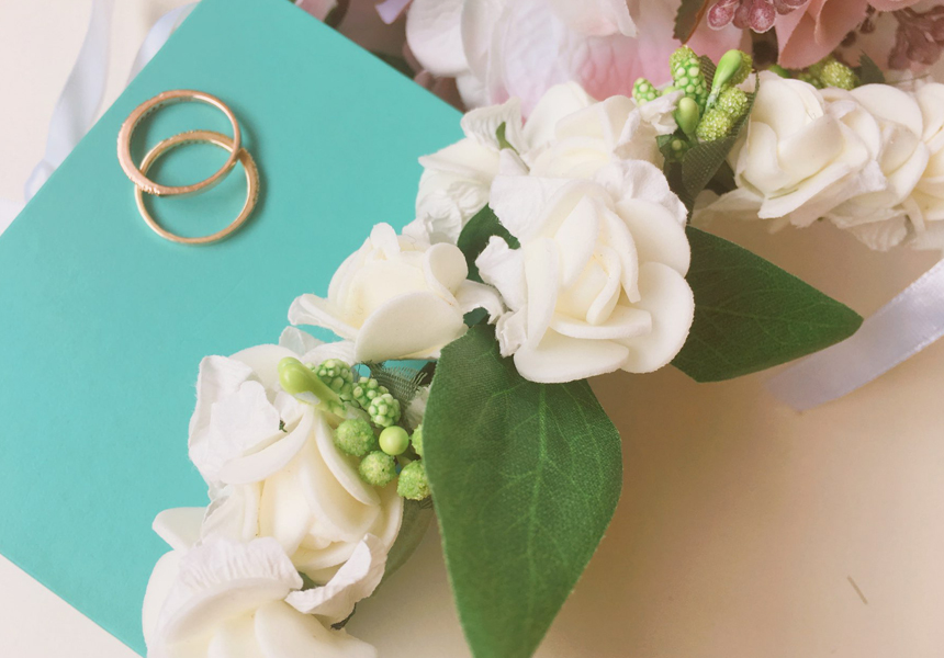 Self-wedding props flower rose headband hair band 