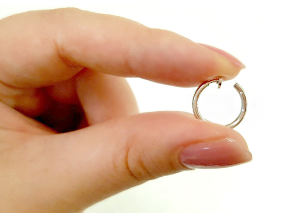 Basic ring ears, 5 sizes Same day shoe hook Ear cu