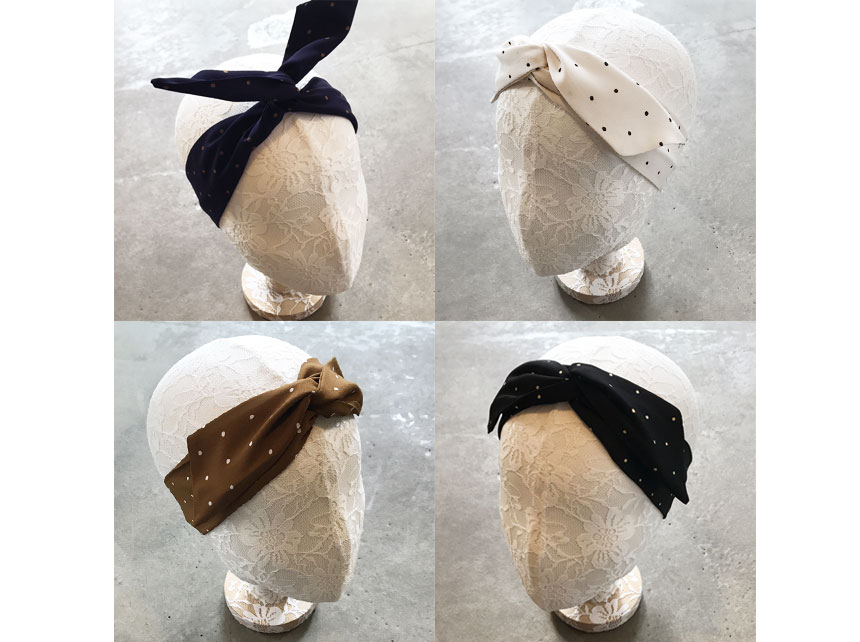 New 42 species Striped wire Bandana Hair band Head